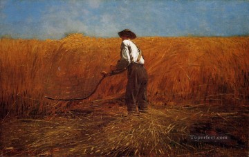  Homer Art - The Veteran in a New Field aka buchet Realism painter Winslow Homer